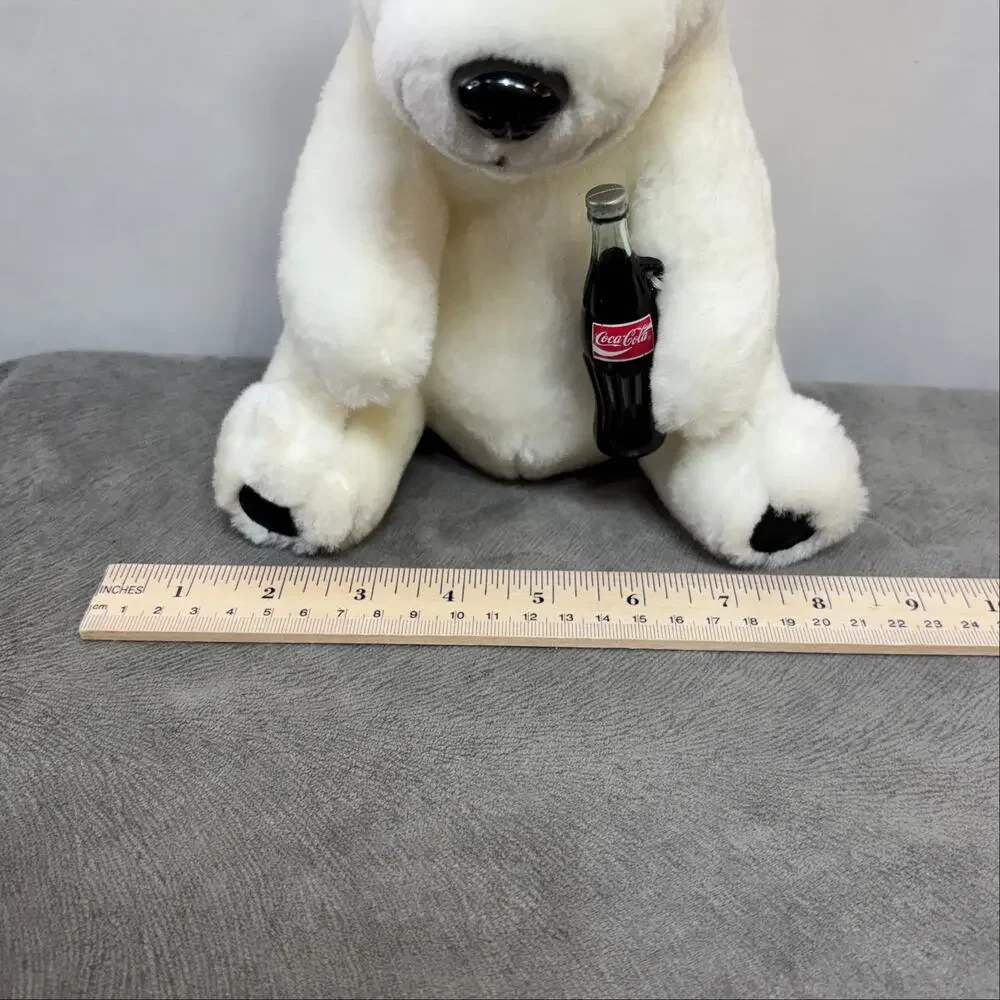 Coca Cola White Polar Bear Plush 8